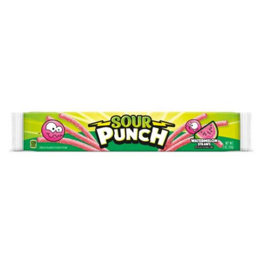 Sour Punch Straws Watermelon
