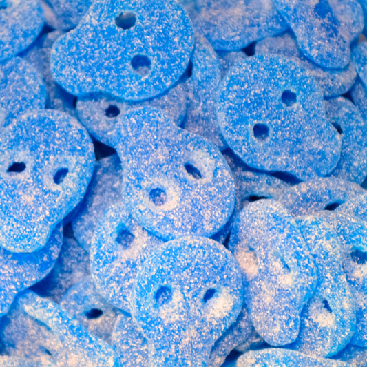 Fizzy Blue Skulls